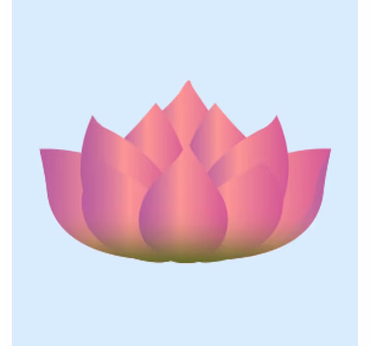 Sous verre bière fleur de lotus en éclosion - TenStickers