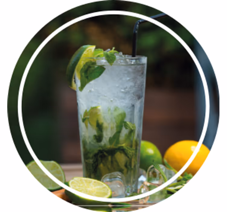 Sous verre moderne boisson mentholée rafraîchissante - TenStickers