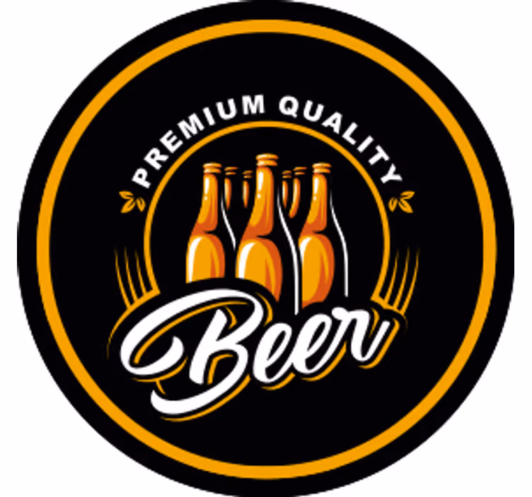 Sous verre bière Écusson boisson de qualité premium - TenStickers