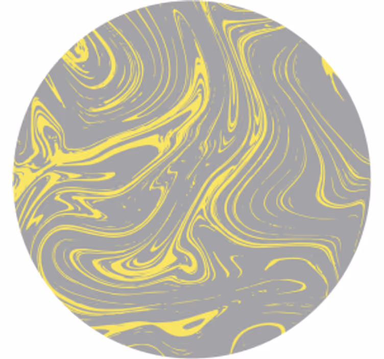 Sous verre motifs jaunes tourbillonnants - TenStickers