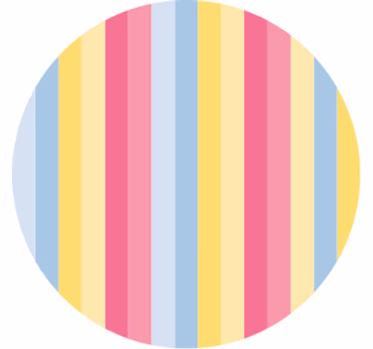 Sous verre motif rayé coloré - TenStickers