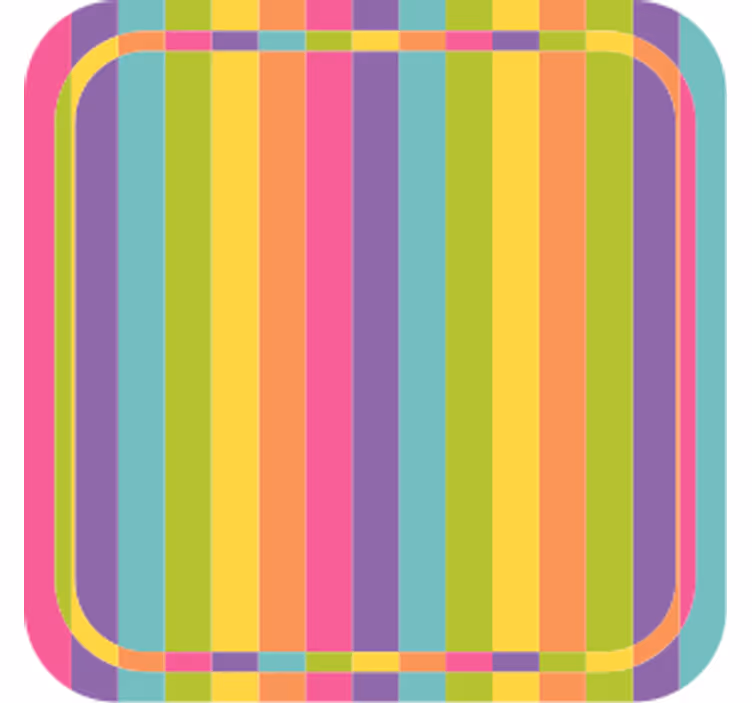 Sous verre bière motif coloré vibrant - TenStickers