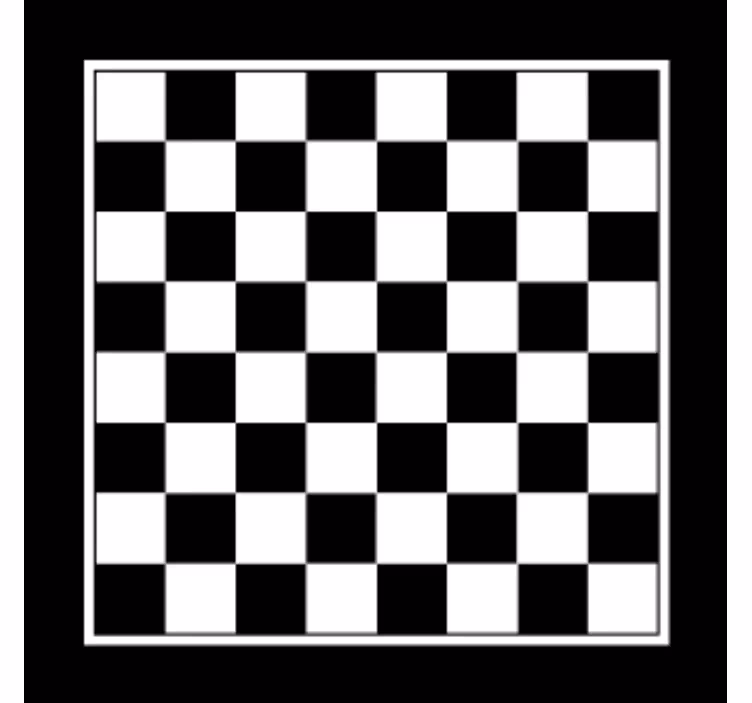 Sous verre bière motif damier noir et blanc - TenStickers