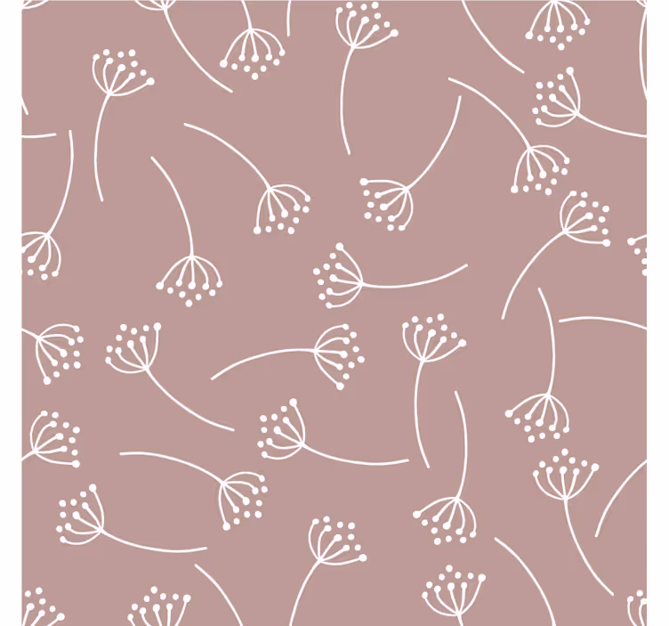 Sous verre motif de dessin floral - TenStickers