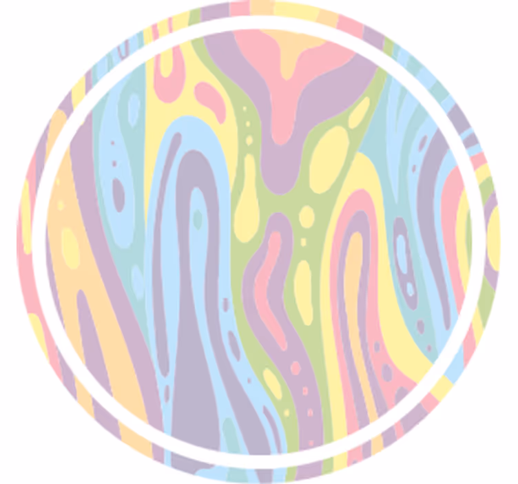 Sous verre motif pastel ondulé - TenStickers