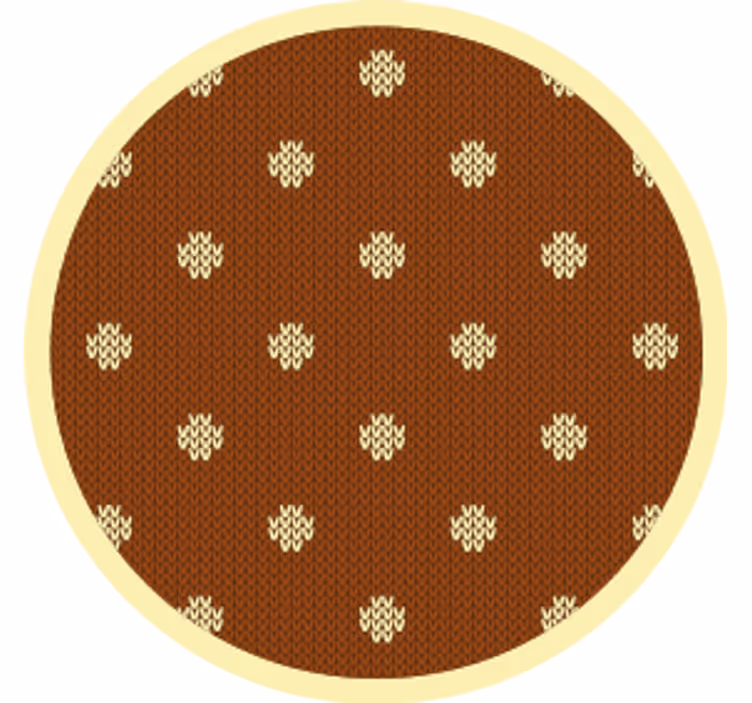 Sous verre pois bruns texturés - TenStickers