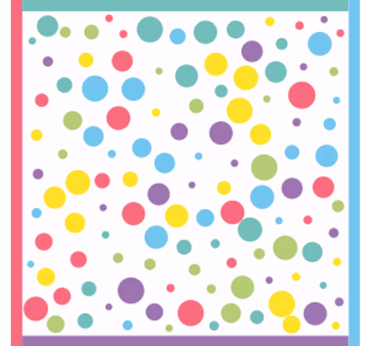 Sous verre moderne motif à pois colorés - TenStickers
