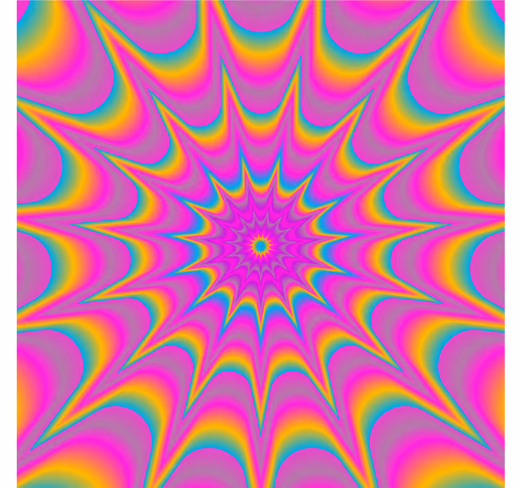 Sous verre bière motif spirale vibrant - TenStickers