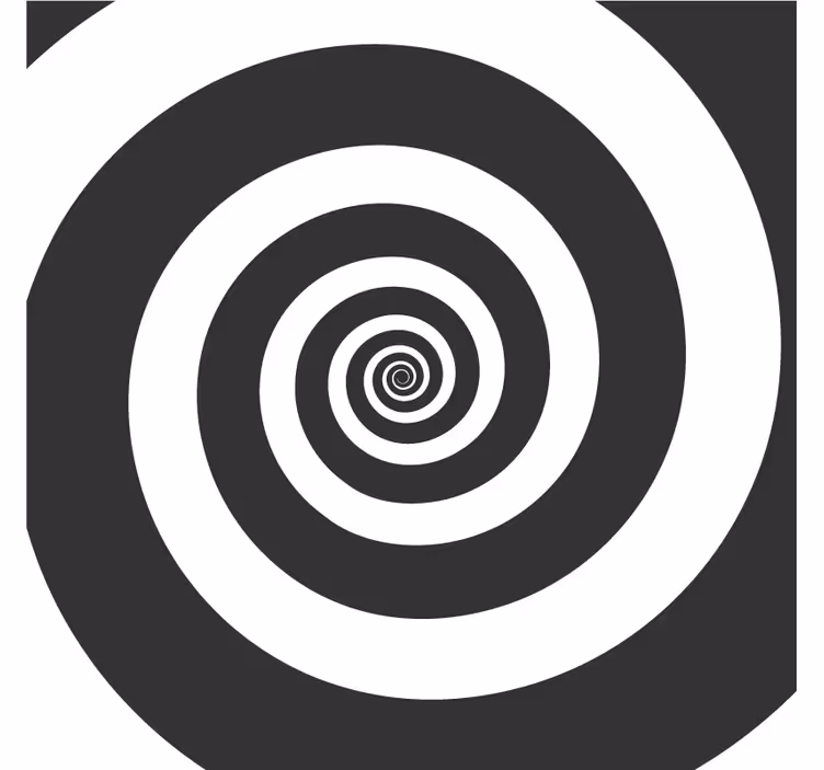 Sous verre motif spiral contrasté - TenStickers