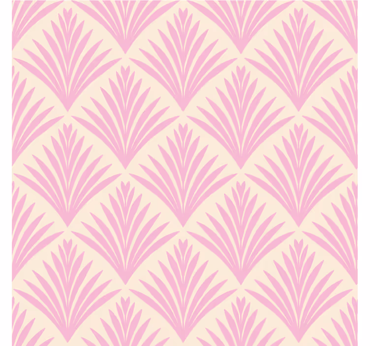 Sous verre motif de feuilles rose pâle - TenStickers