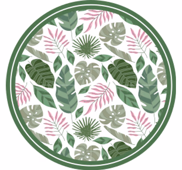 Sous verre bière feuillage tropical - TenStickers