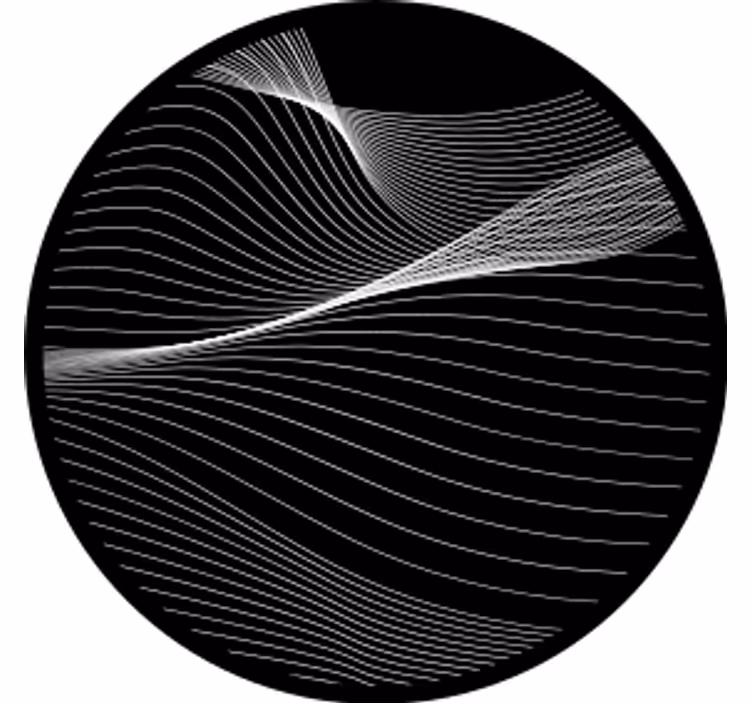 Sous verre bière lignes de mouvement fluide - TenStickers