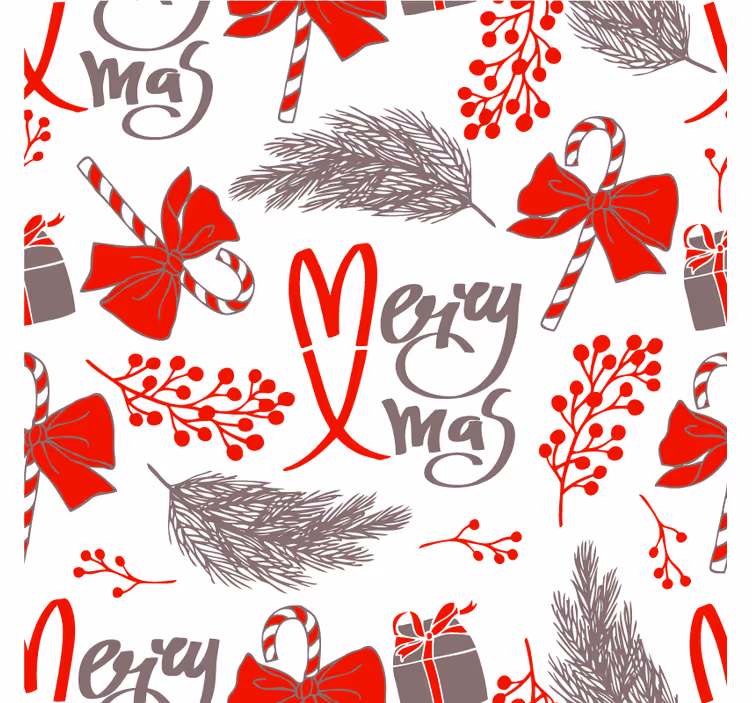 Sous verre noël motifs festifs de vacances - TenStickers