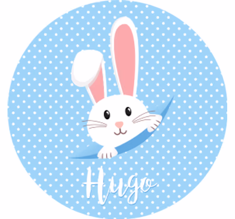 Sous verre mariage design de joli lapin - TenStickers
