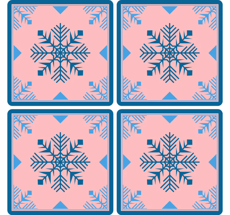 Sous verre noël tapis en silicone motif flocon - TenStickers