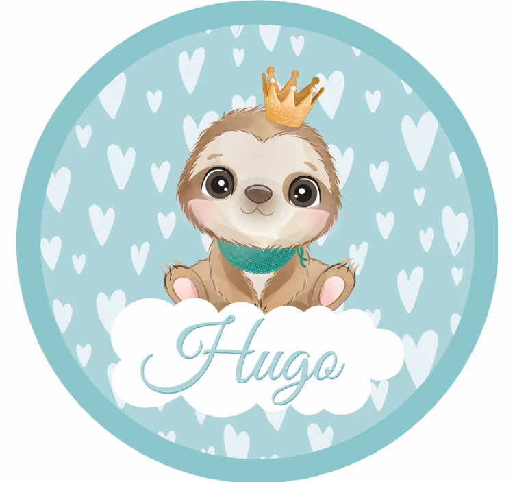 Sous verre bière personnage paresseux mignon - TenStickers