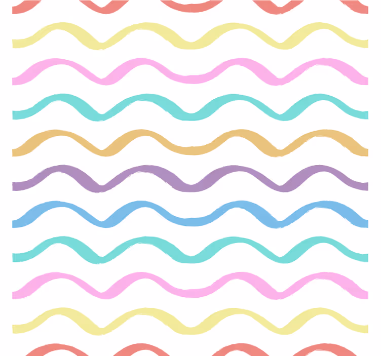 Sous verre motif ondulé vibrant - TenStickers