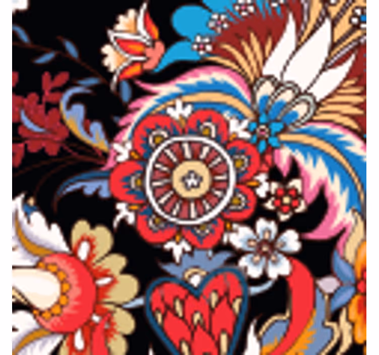 Sous verre composition florale vivante - TenStickers
