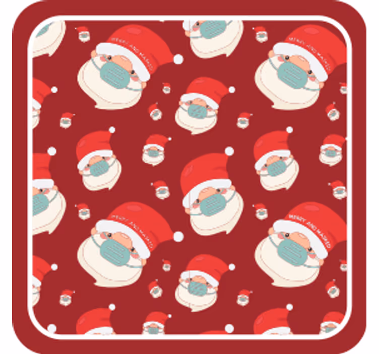 Sous verre noël figurines de noël festives - TenStickers