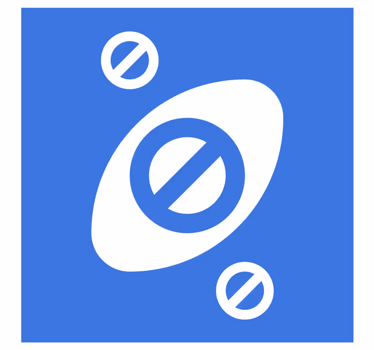 Sous verre bière formes bleues abstraites - TenStickers