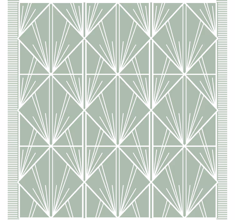 Sous verre motif de feuilles géométriques - TenStickers