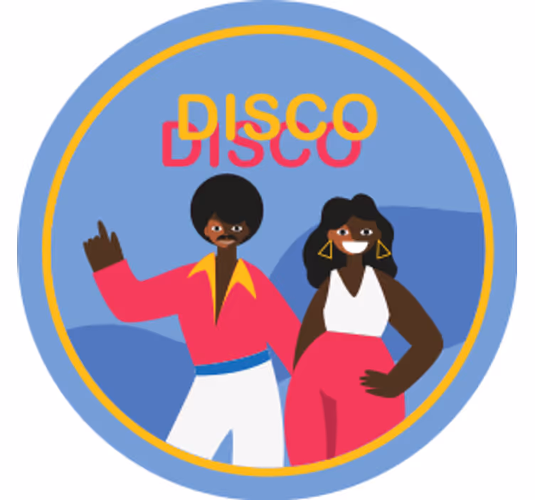 Sous verre bière soirée disco danse - TenStickers