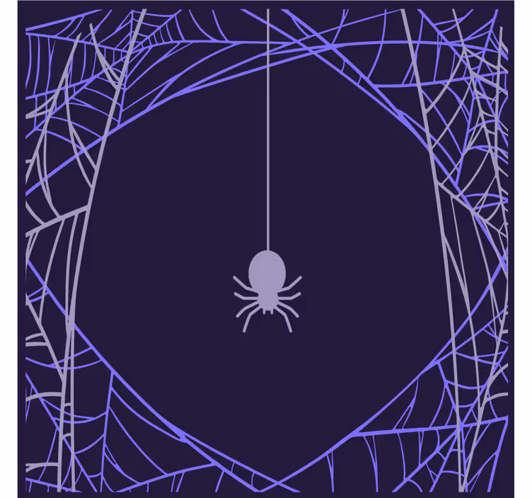 Sous verre halloween motif toile d'araignée - TenStickers