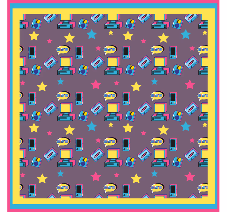 Sous verre bière motif rétro technologique - TenStickers
