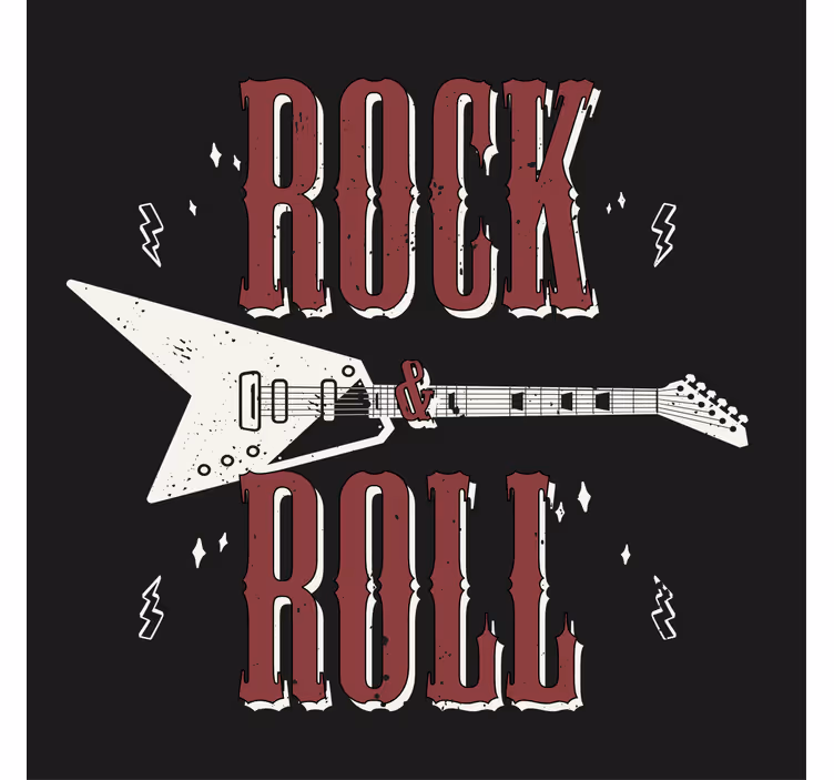 Sous verre citation guitare et musique - TenStickers