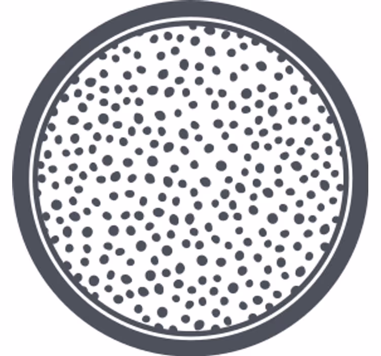 Sous verre motif à pois circulaires - TenStickers