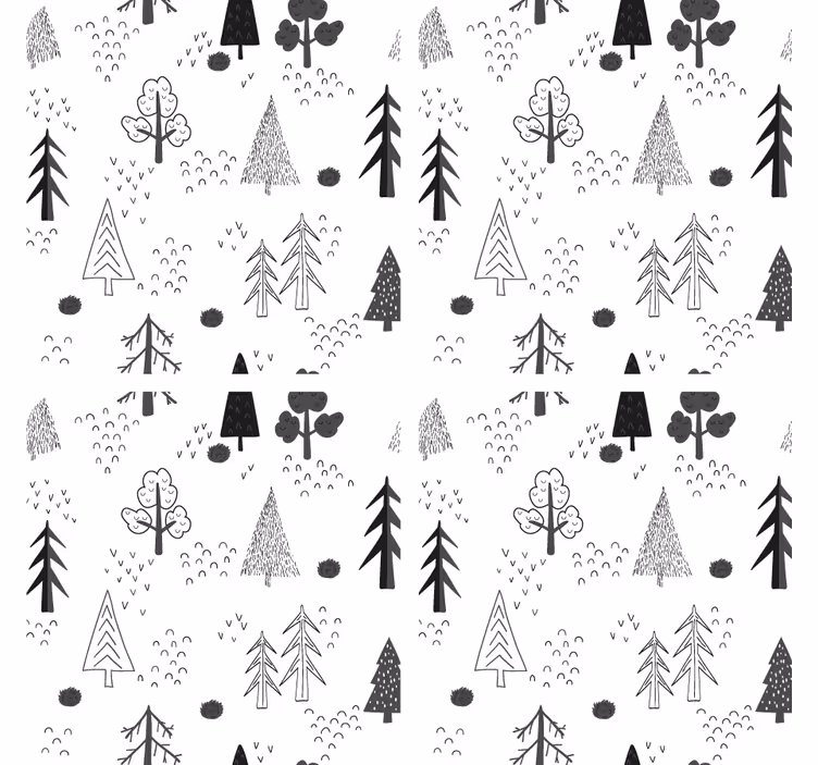 Sous verre art de ligne naturel - TenStickers