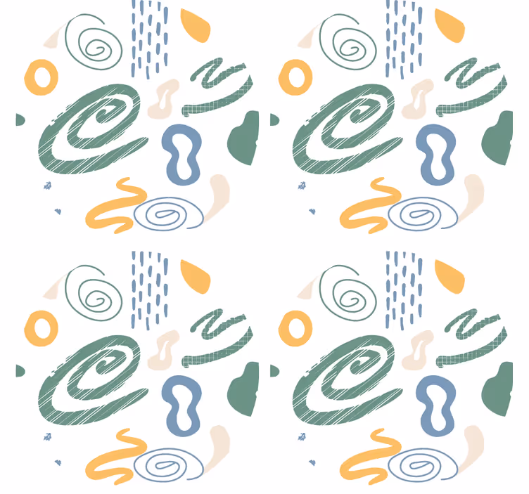 Sous verre motifs tourbillonnants abstraits - TenStickers