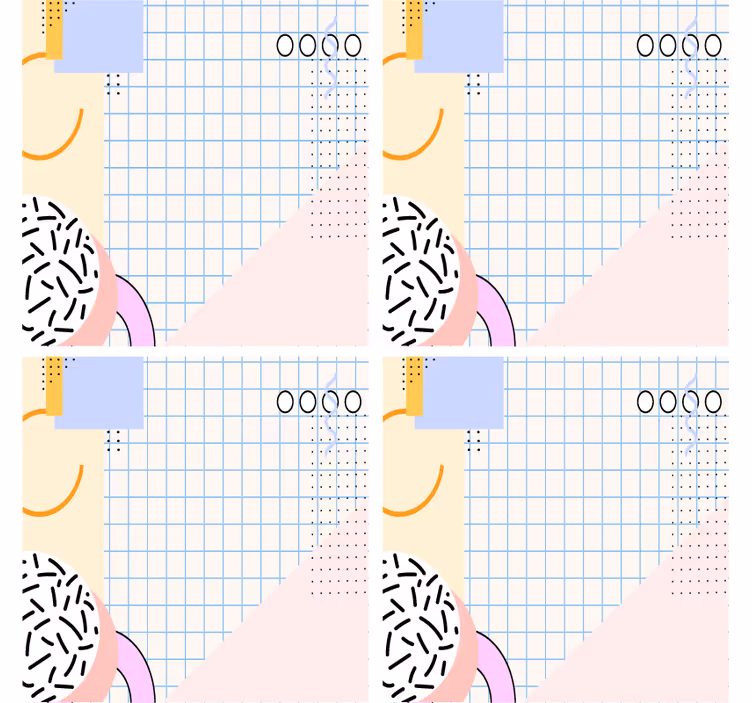 Sous verre moderne motif géométrique - TenStickers