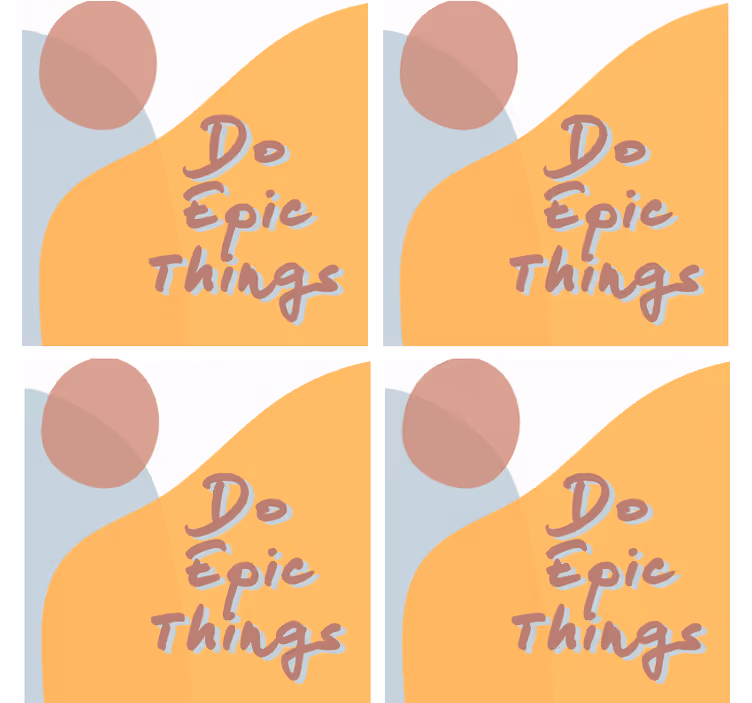 Sous verre citation design de message inspirant - TenStickers