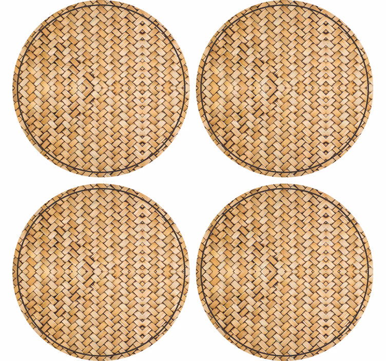 Sous verre Éléments circulaires texturés - TenStickers