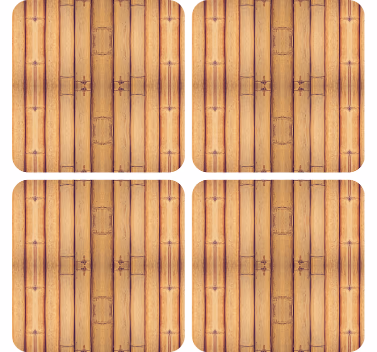 Sous verre surface texturée en bambou - TenStickers