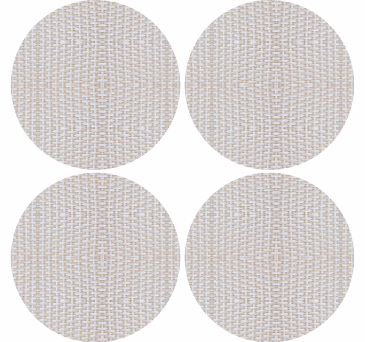Sous verre tapis de surface circulaire texturé - TenStickers