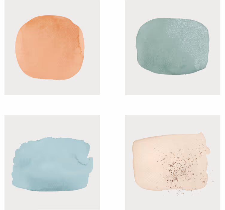 Sous verre échantillons de couleurs aquarelle - TenStickers