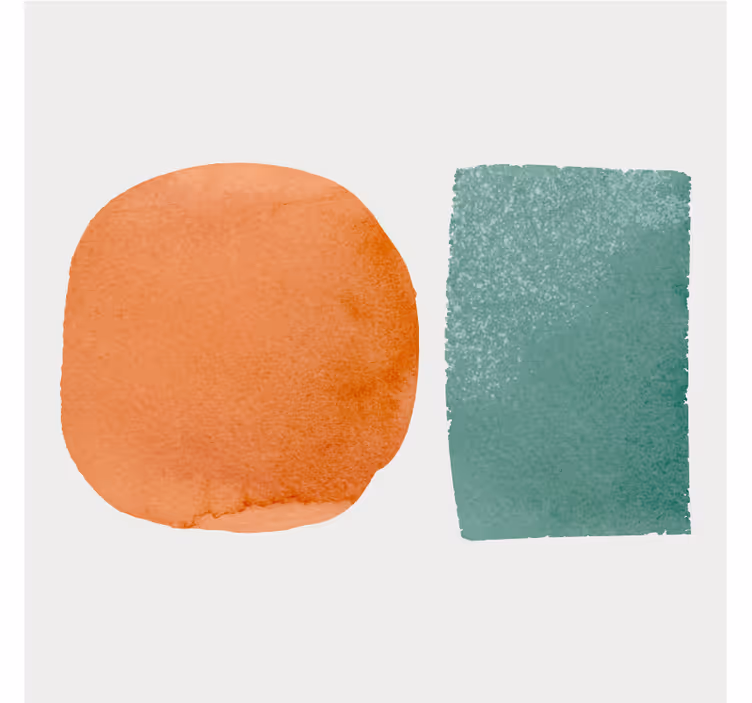 Sous verre association de formes abstraites - TenStickers