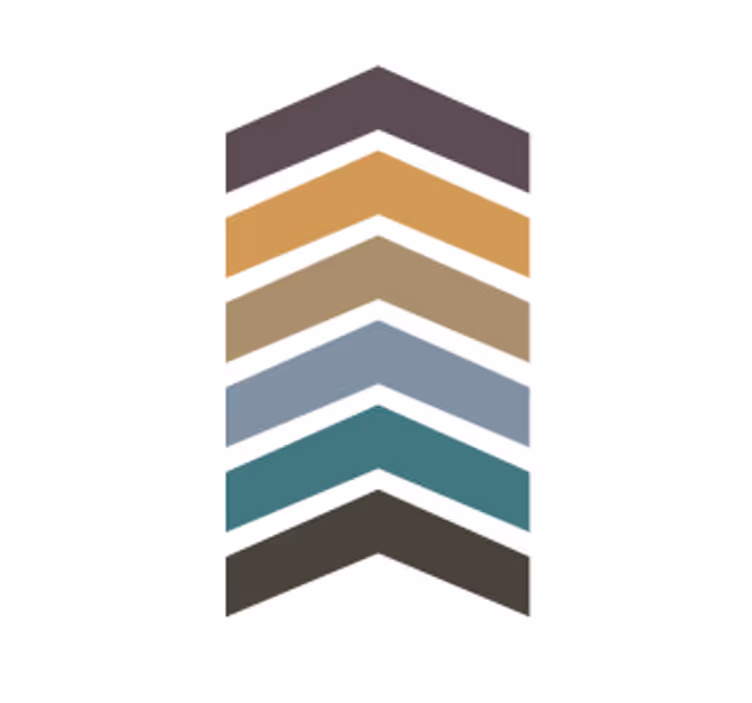 Sous verre motif chevrons superposés - TenStickers