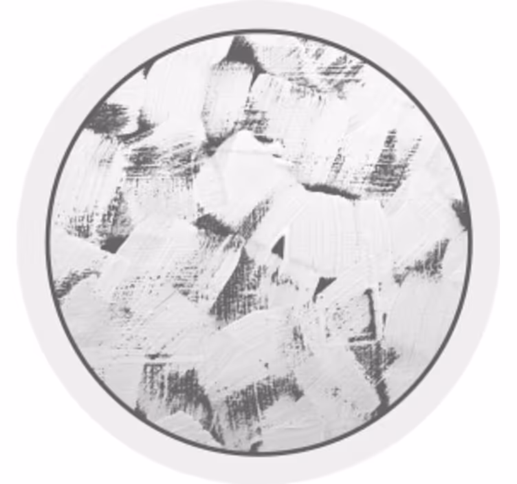Sous verre coups de pinceau monochromes abstraits - TenStickers