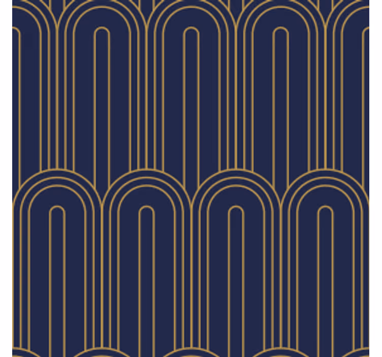 Sous verre motif de lignes courbes - TenStickers