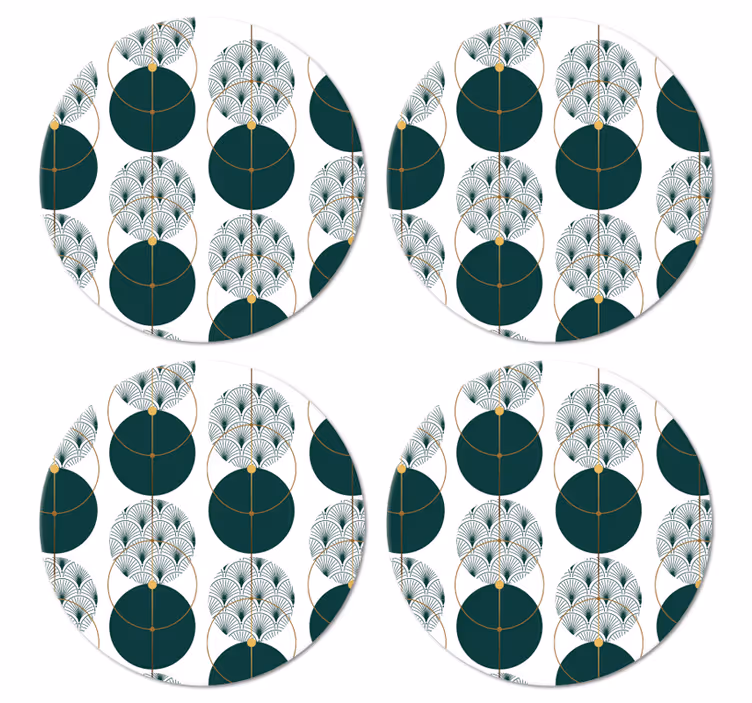 Dessous de verre moderne Art géo de style glamour - TenStickers