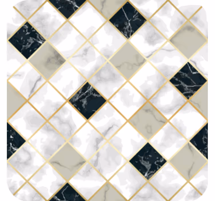 Sous verre carreaux à motif marbré - TenStickers
