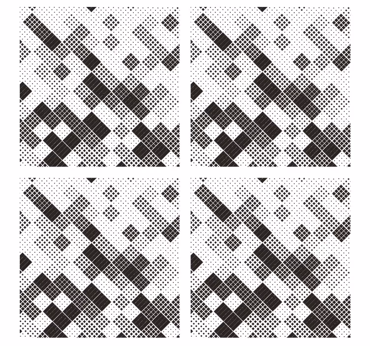 Sous verre motif de points géométriques - TenStickers