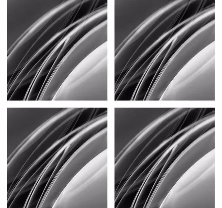 Sous verre motif de vagues abstraites - TenStickers