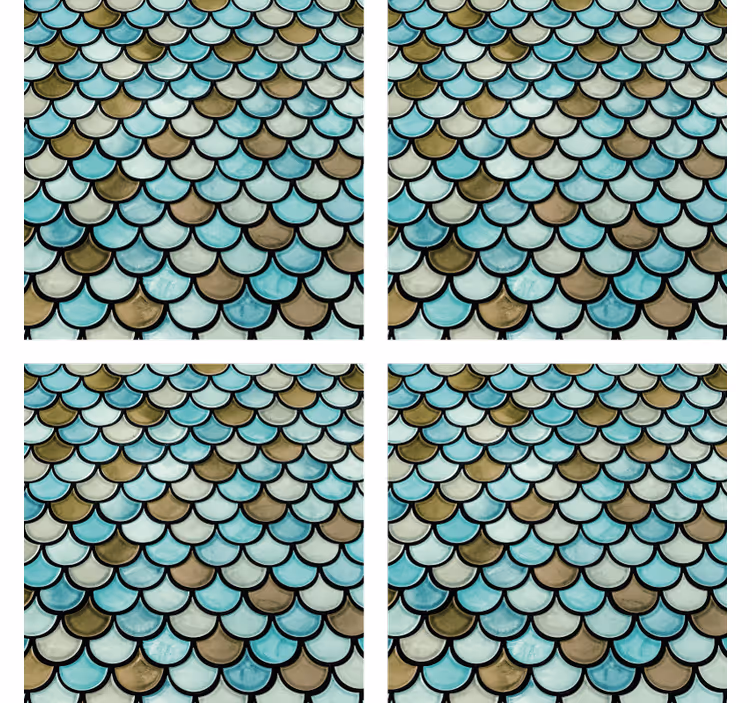 Sous verre effet superposé festonné - TenStickers