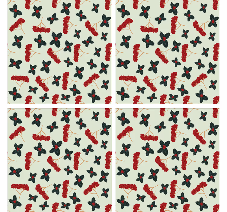 Sous verre fond floral inspiré - TenStickers