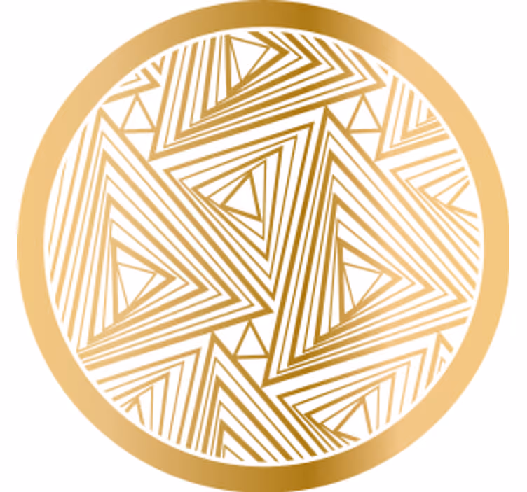 Dessous de verre moderne Variation géométrique minimaliste - TenStickers