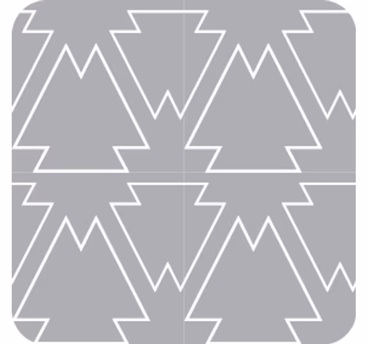 Sous verre motif d'arbre angulaire - TenStickers